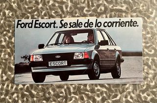 Folleto novedades FORD 1983, folletín FORD ESCORT