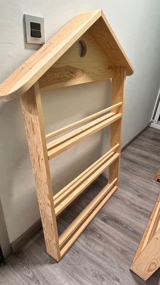 Estantería libros Montessori Casita Madera