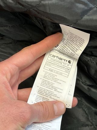 Chaqueta Carhartt Negra con Cremallera