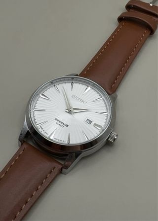 Reloj Seiko Presage Quartz Marrón/Plata Hombre