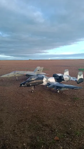 Avión RC A10 Thunderbolt V2 FMS Twin 70mm