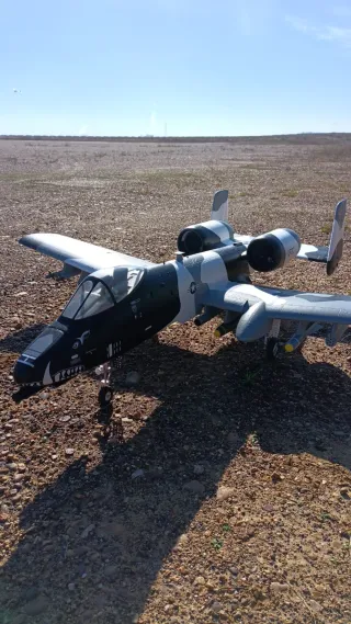 Avión RC A10 Thunderbolt V2 FMS Twin 70mm