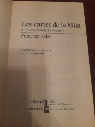 Les cartes de la Mila – Francesc Sales