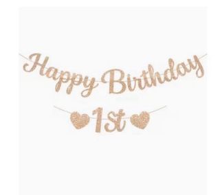 Decoración Mi Primer Cumpleaños Glitter