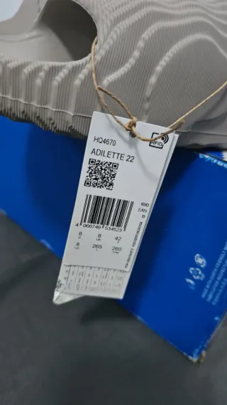 Chanclas Adidas Adilette 22 Beige