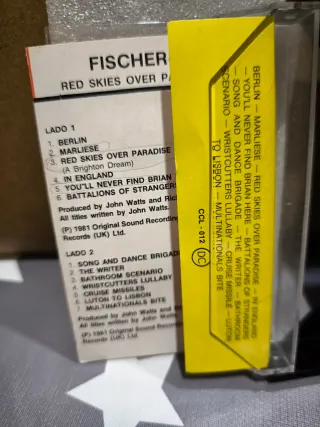 Cassette Fischer-Z, Red Skies Over Paradise, 1981
