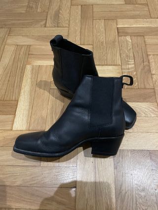 Botines piel Zara tacón talla 41