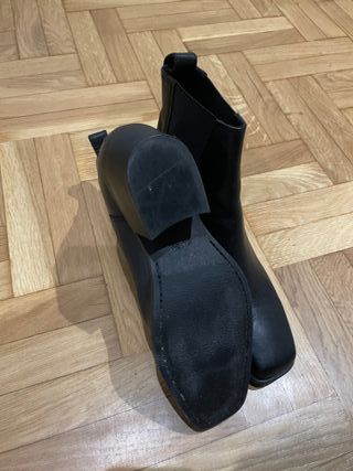 Botines piel Zara tacón talla 41