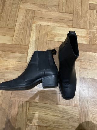 Botines piel Zara tacón talla 41