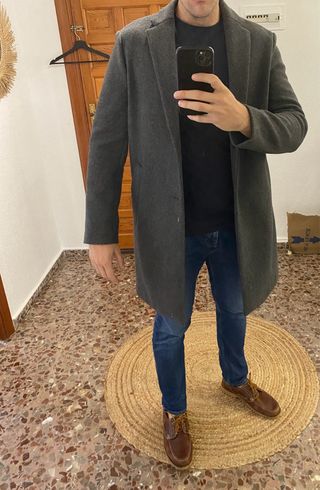 Abrigo Zara gris