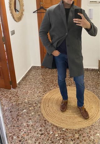 Abrigo Zara gris