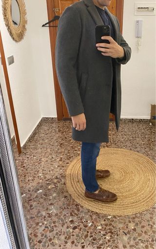 Abrigo Zara gris
