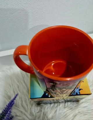 Caneca Gorillaz Cerâmica Multicolor Laranja