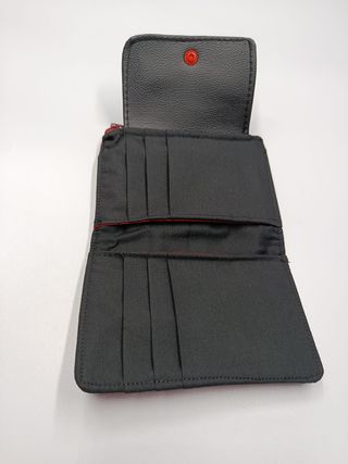 Monedero/Billetera Polipiel Serpiente Roja