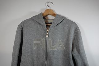 Sudadera Fila Gris con Cremallera