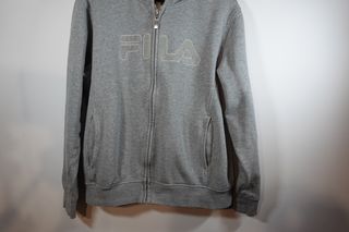 Sudadera Fila Gris con Cremallera