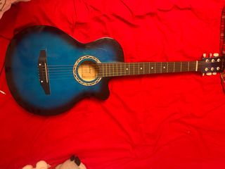 Guitarra Acústica Azul marca Cowboy