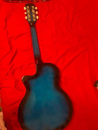 Guitarra Acústica Azul marca Cowboy