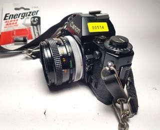 Canon A-1 + Lente FD 50mm f/1.8 SC