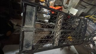 Puerta dos hojas acero forjado