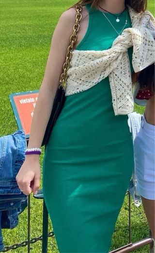 Vestido verde Zara