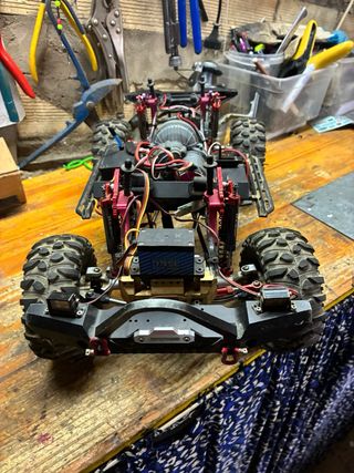 Coche RC Suzuki Samurai Azul