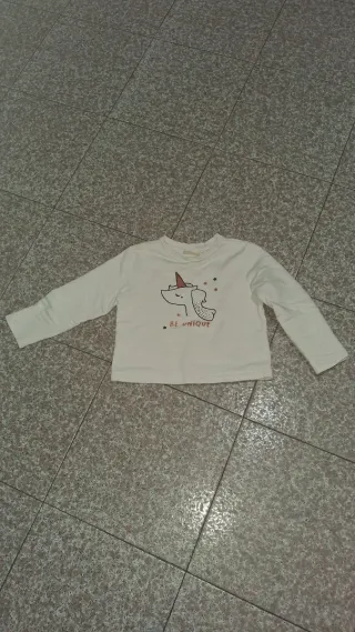 Maglietta bianca unicorno Be Unique