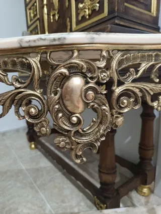 Consola y espejo barroco