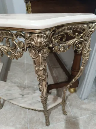 Consola y espejo barroco