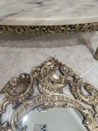 Consola y espejo barroco