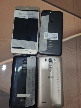 Lote móviles con pantalla rota