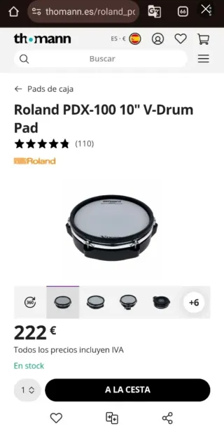 Roland PDX-100 Pad NUEVO en caja