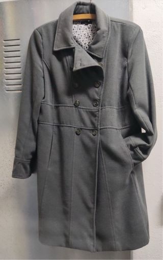 Chaquetón paño gris t.46