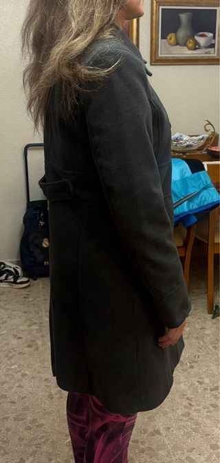 Chaquetón paño gris t.46