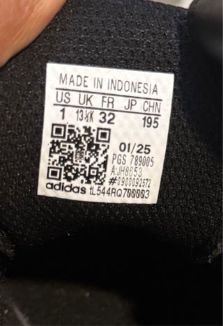 Scarpe Adidas Bambino Velcro Nero Rosso