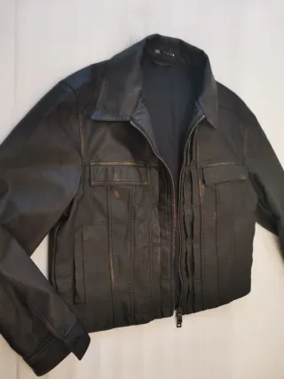 Cazadora Zara Hombre Negra