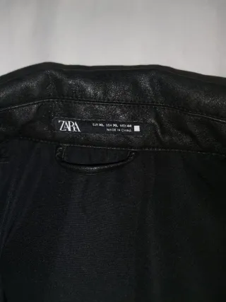 Cazadora Zara Hombre Negra