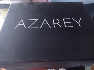 Sandalias AZAREY doradas mujer cuña esparto