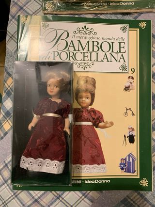 Lotto 5 Bambole di Porcellana collez. De Agosti