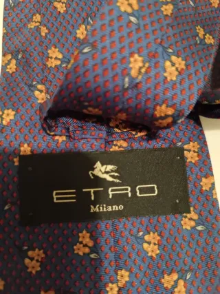 Corbata Etro Seda Italiana Flores