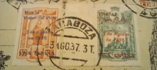 Postal Guerra Civil RARA - Virgen del Pilar