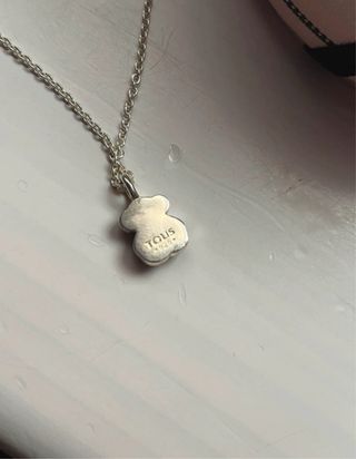 Collar Tous Oso Azul y Plata