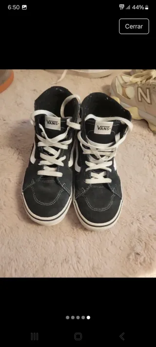 Vans negras altas