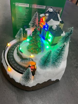 Villaggio Natale LED con tren