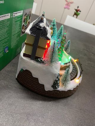 Villaggio Natale LED con tren