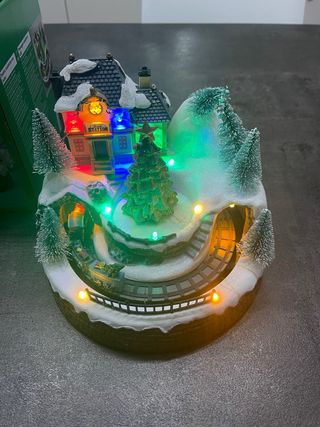 Villaggio Natale LED con tren