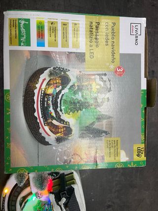 Villaggio Natale LED con tren