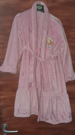 Vestaglia pile rosa bambina