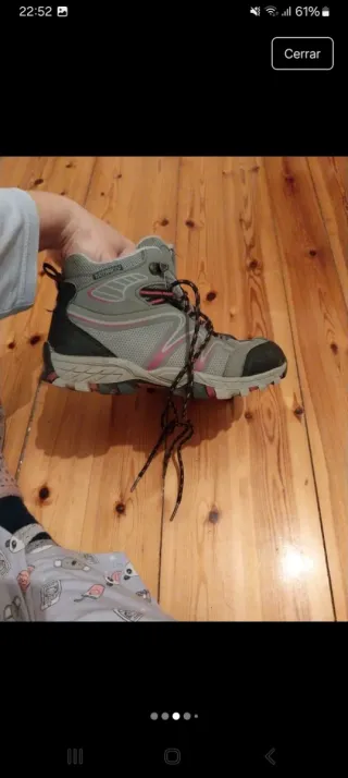 Botas de montaña niña talla 34