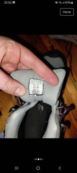 Botas de montaña niña talla 34